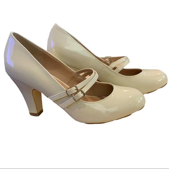 Journey collection shoes Mary Jane heels round toe all man made materials 7 - Picture 4 of 10